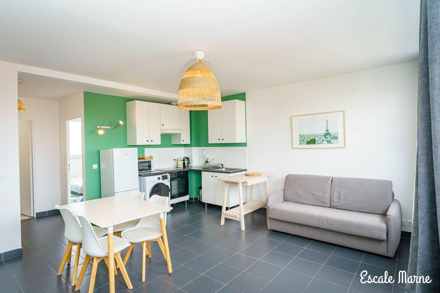Escale-Marne Fr - 201 - Free Parking - Free Luggage Storage - All Equipped - Linen Included - Washing Machine - Luxury Emma Mattress 160X200 - 10Mn Walk Metro 8 - Rer A - Panoramic View - From 1 To 6 Guests Maisons-Alfort Exterior foto