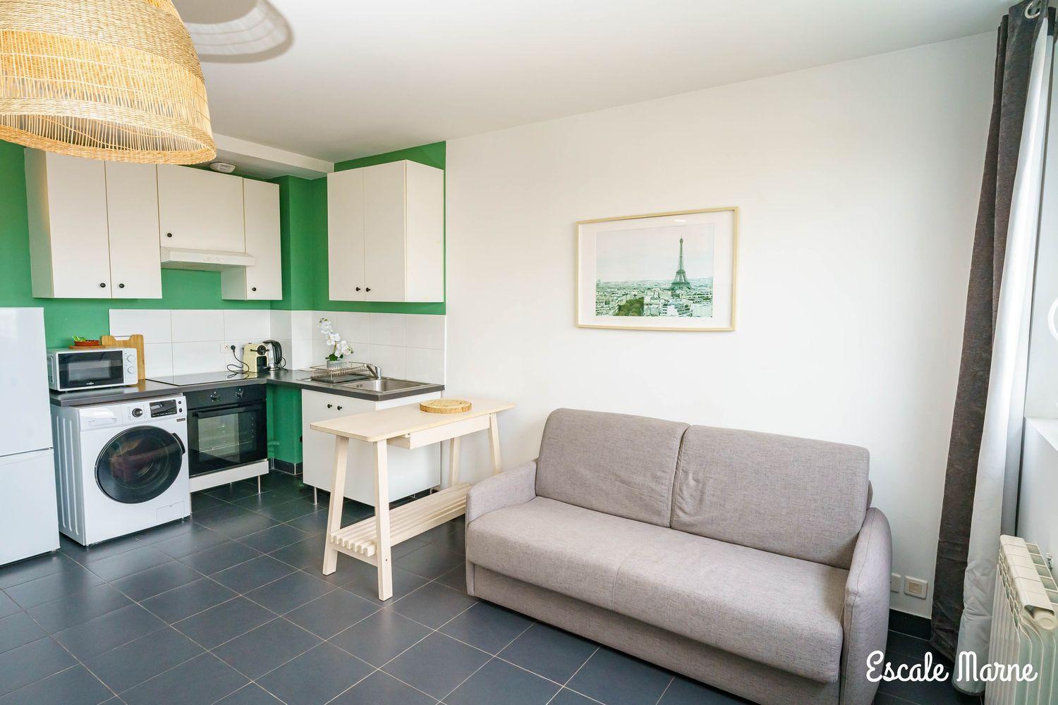 Escale-Marne Fr - 201 - Free Parking - Free Luggage Storage - All Equipped - Linen Included - Washing Machine - Luxury Emma Mattress 160X200 - 10Mn Walk Metro 8 - Rer A - Panoramic View - From 1 To 6 Guests Maisons-Alfort Exterior foto